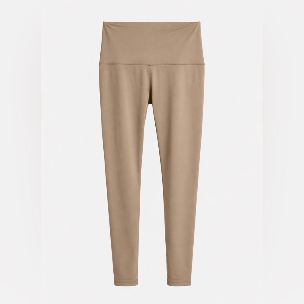 Old Navy Taupe High-Waist Active Leggings Medium